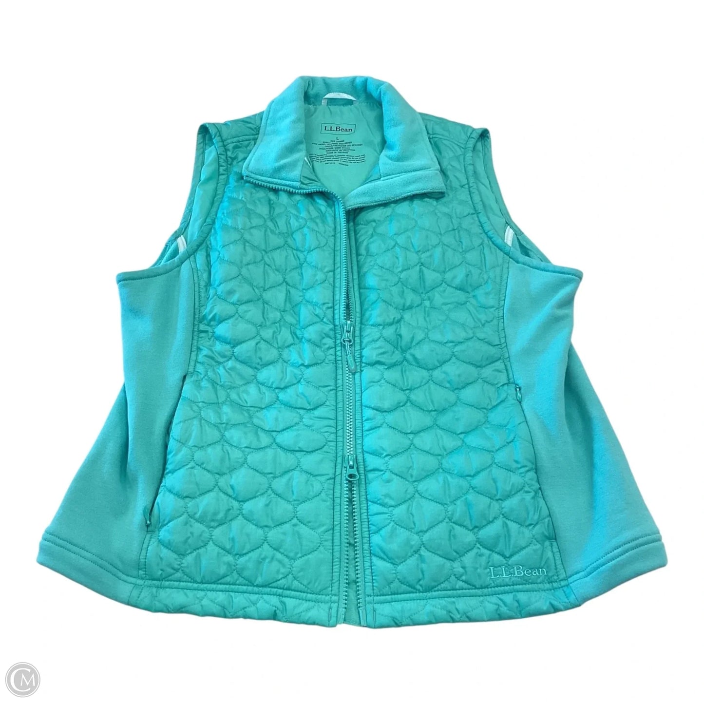 Vest Puffer & Quilted By L.l. Bean In Green, Size: L