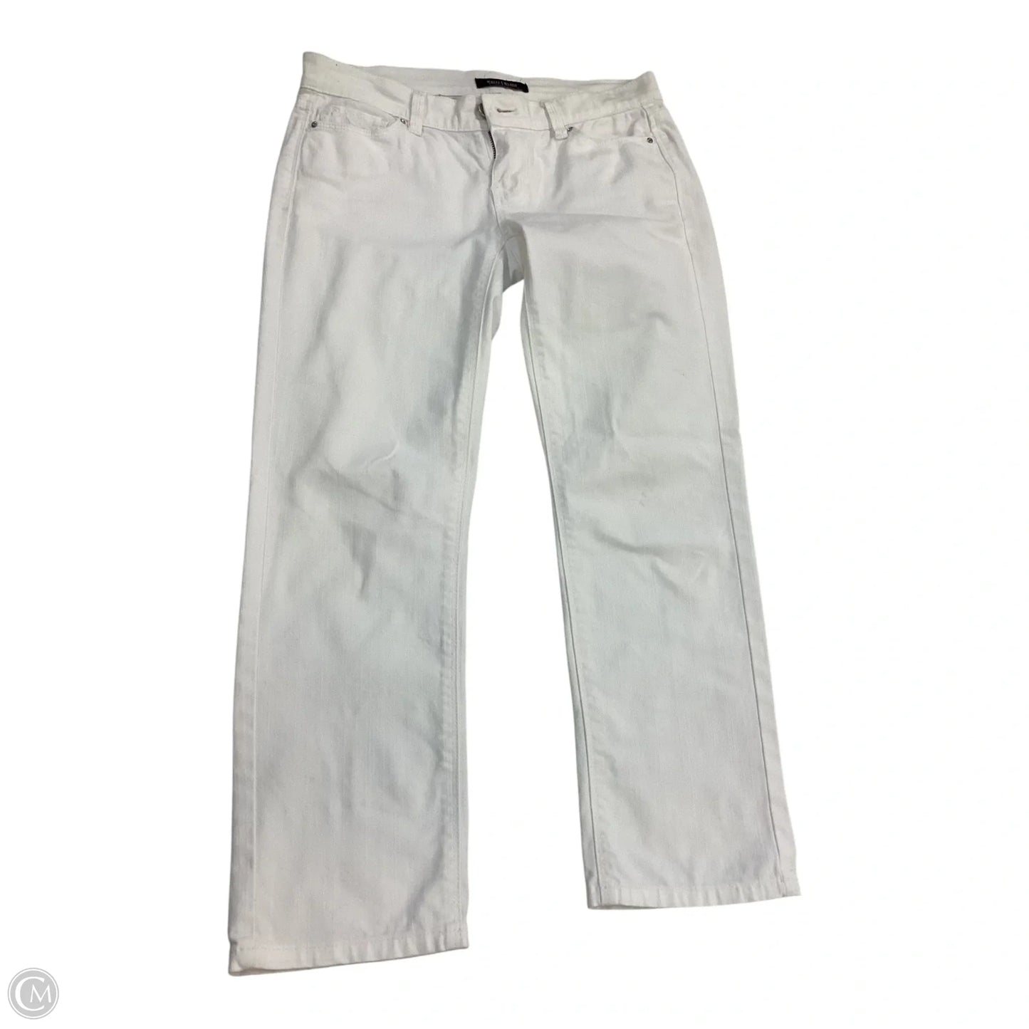 Jeans Straight By White House Black Market In White, Size: 0