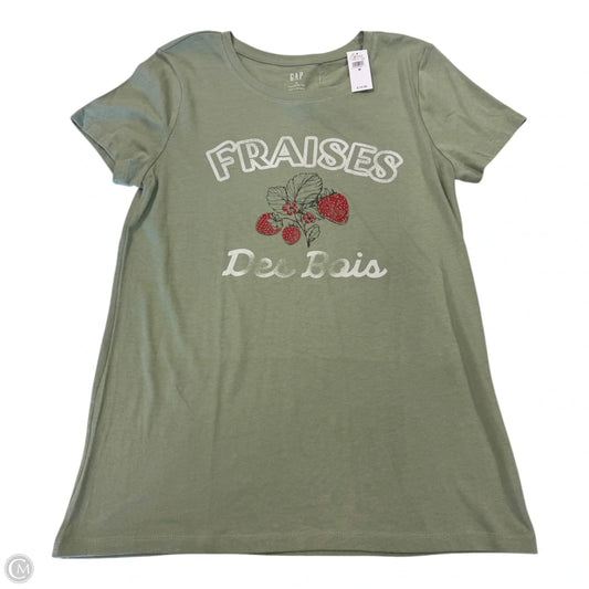 Top Short Sleeve By Gap In Green, Size: M