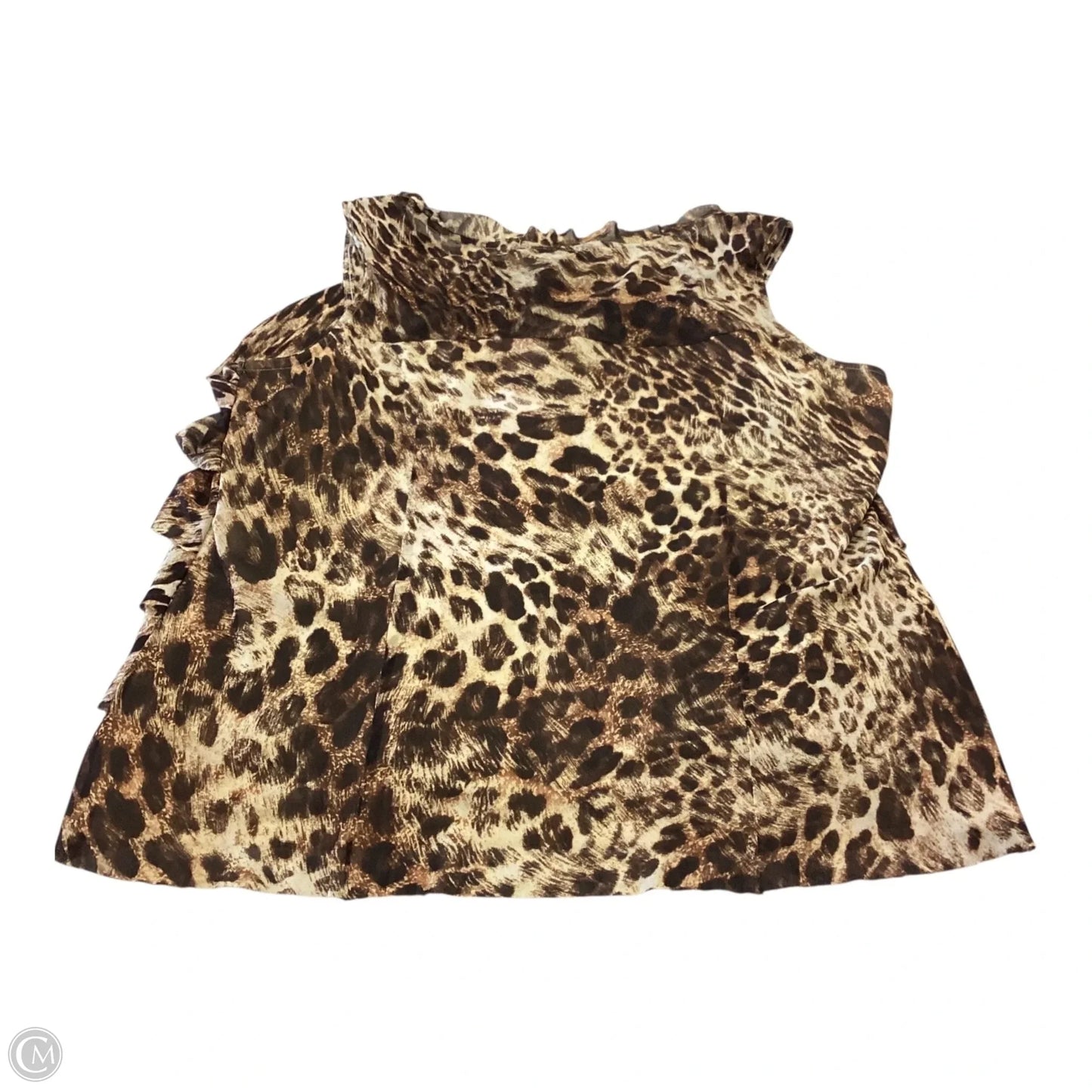 Top Sleeveless By Ny Collection In Animal Print, Size: Xl