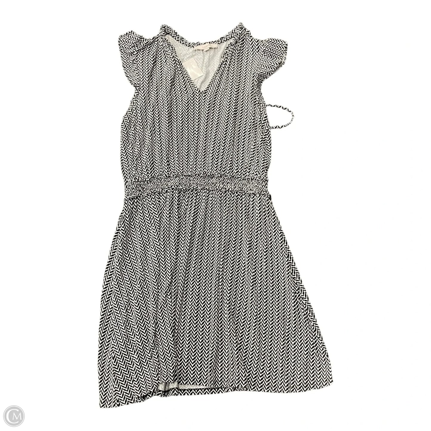 Dress Casual Short By Loft In Black & White, Size: L