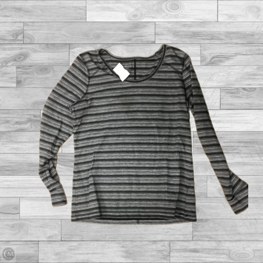 Top Long Sleeve By Talbots In Striped Pattern, Size: L