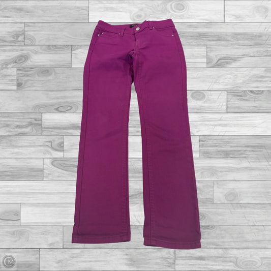 Jeans Straight By White House Black Market In Purple, Size: Xs