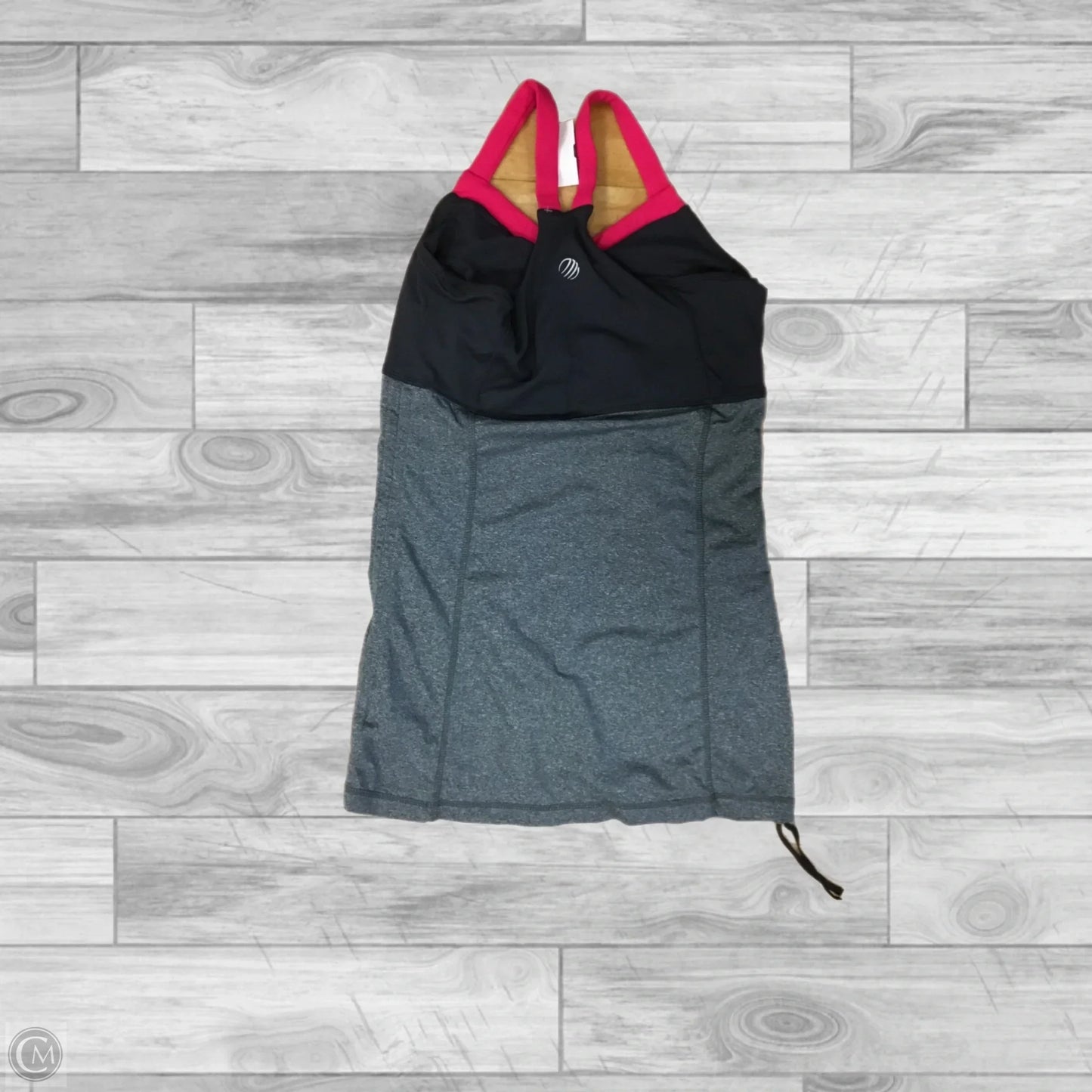 Athletic Tank Top By Mpg In Grey & Pink, Size: S