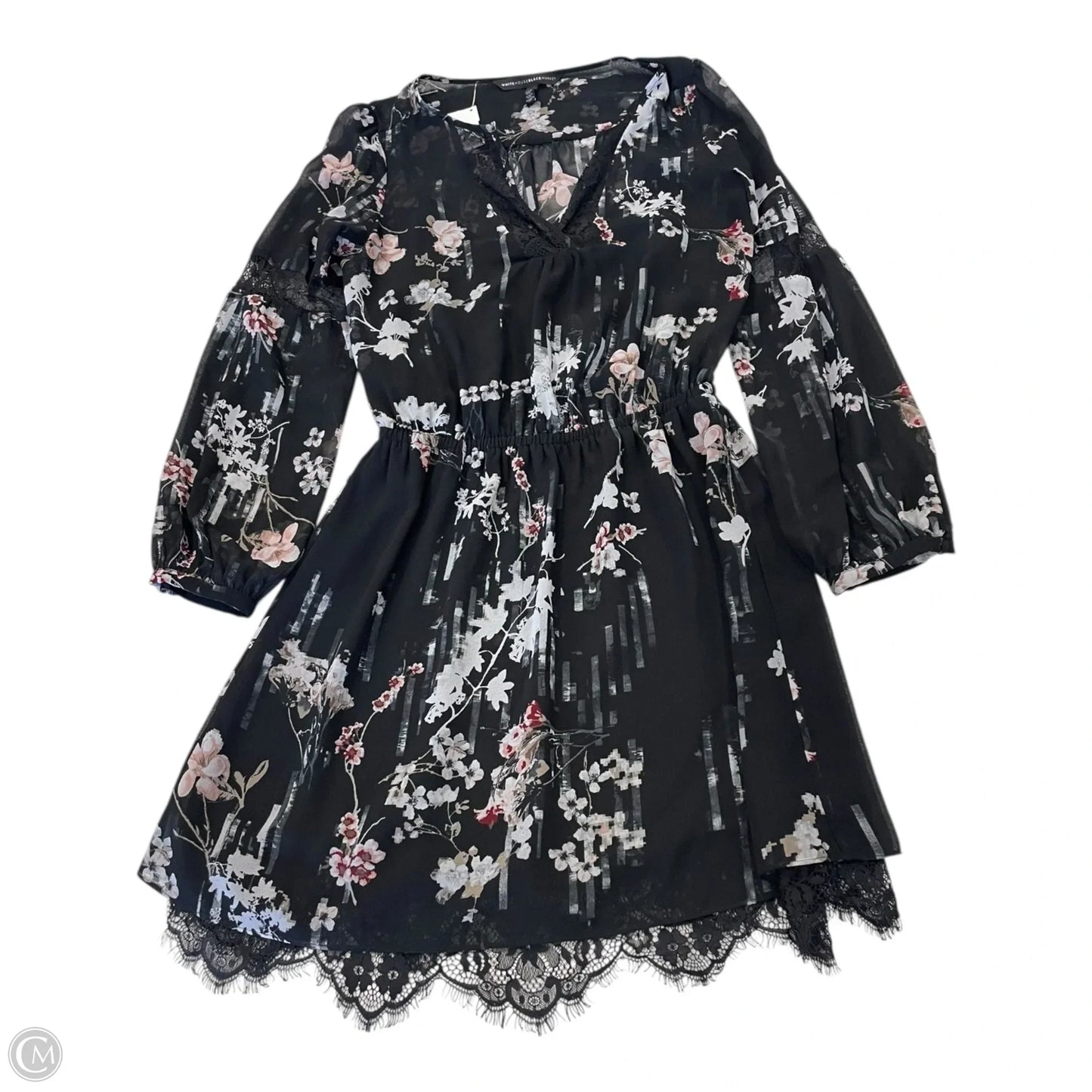 Dress Casual Short By White House Black Market In Floral Print, Size: 0