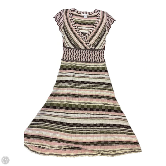 Dress Casual Midi By Design History In Striped Pattern, Size: M