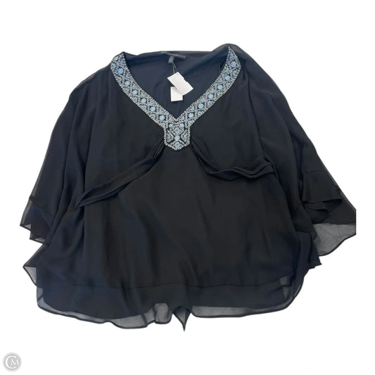 Top Long Sleeve By White House Black Market In Black, Size: M