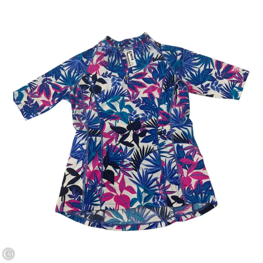 Athletic Top Short Sleeve By Cmc In Blue & Pink, Size: Xs