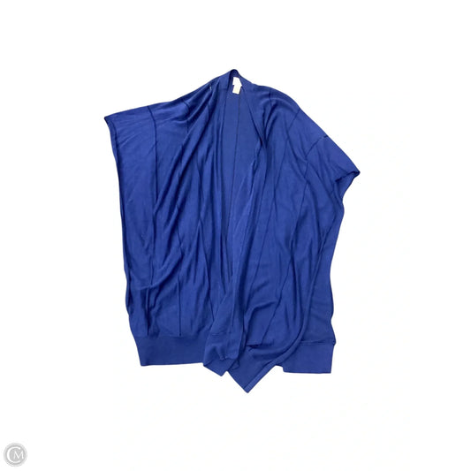 Poncho By Chicos In Blue, Size: Osfm