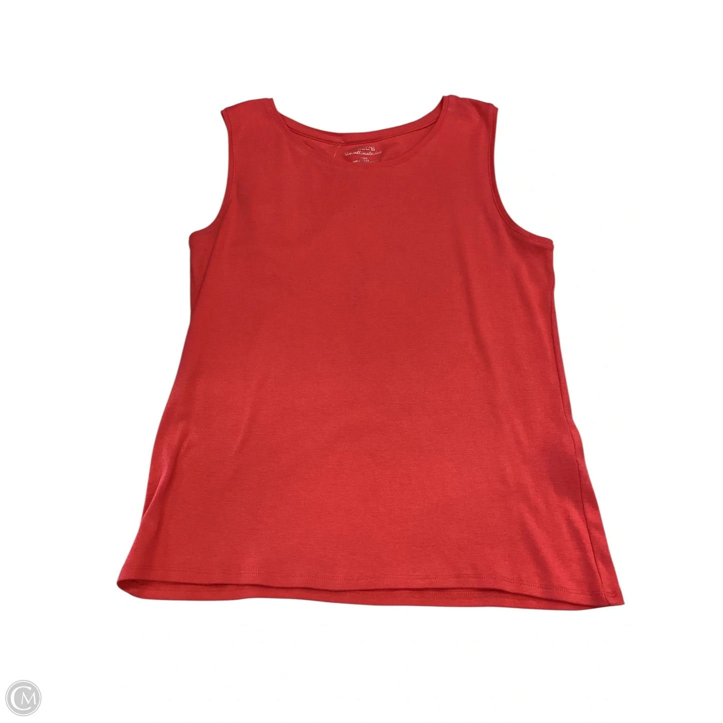 Top Sleeveless By Chicos In Orange, Size: M