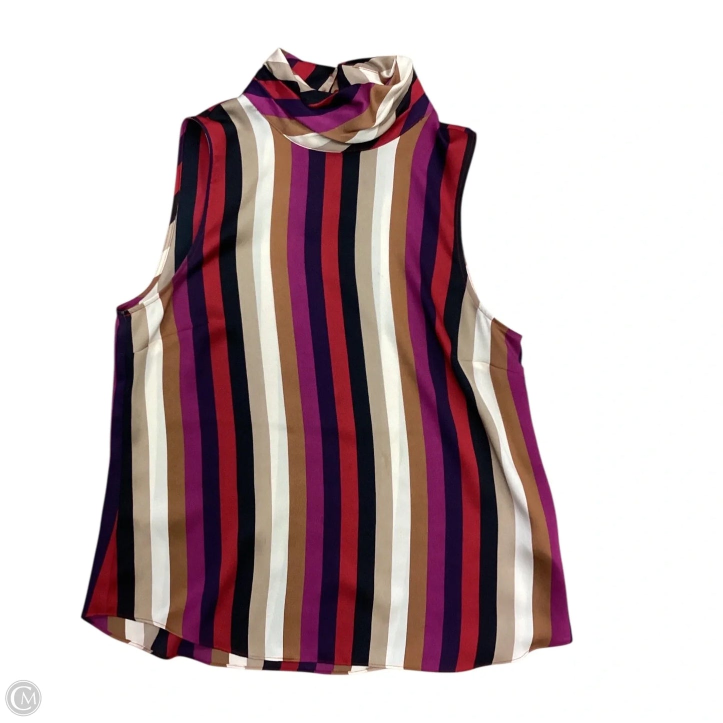 Top Sleeveless By Vince Camuto In Striped Pattern, Size: M
