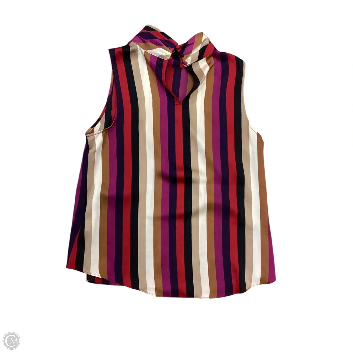 Top Sleeveless By Vince Camuto In Striped Pattern, Size: M