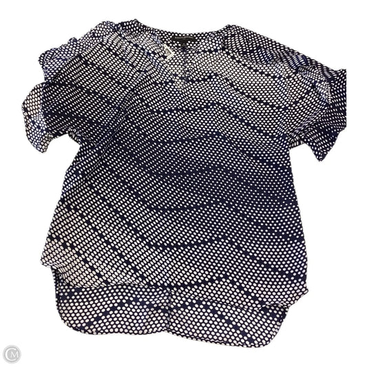 Top Long Sleeve By Banana Republic In Polkadot Pattern, Size: M