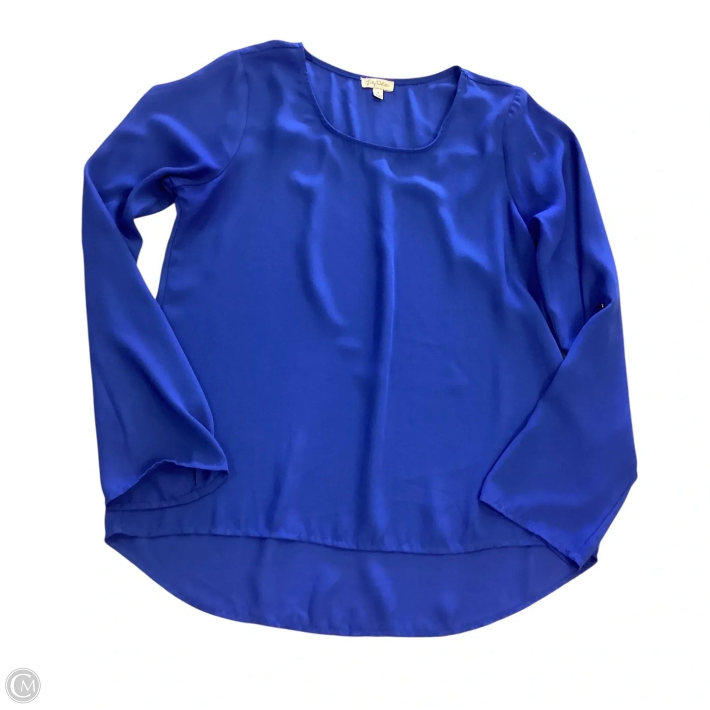 Top Long Sleeve By Lily White In Blue, Size: S