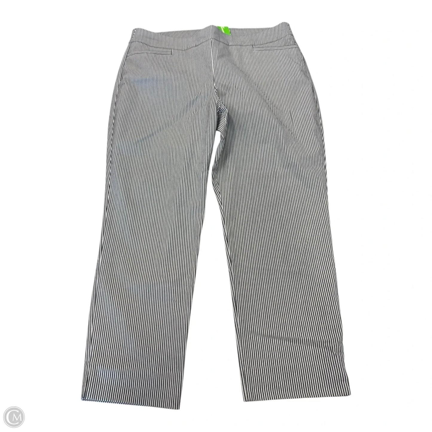 Pants Cropped By Chicos In Striped Pattern, Size: Xl