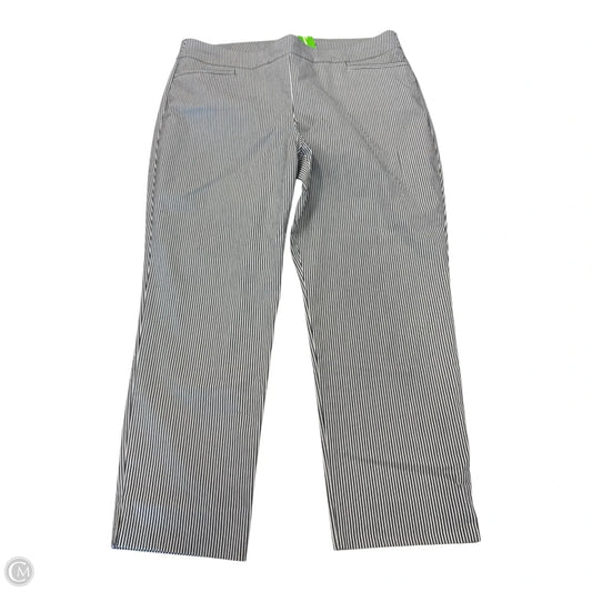 Pants Cropped By Chicos In Striped Pattern, Size: Xl