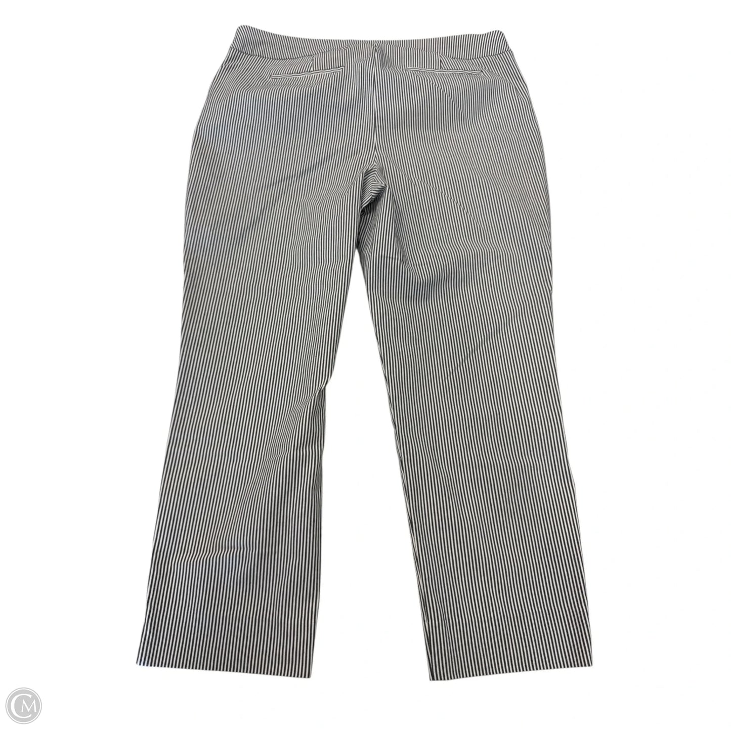 Pants Cropped By Chicos In Striped Pattern, Size: Xl