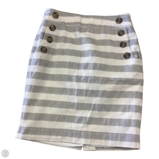 Skirt Mini & Short By Loft In Grey & Silver, Size: 2