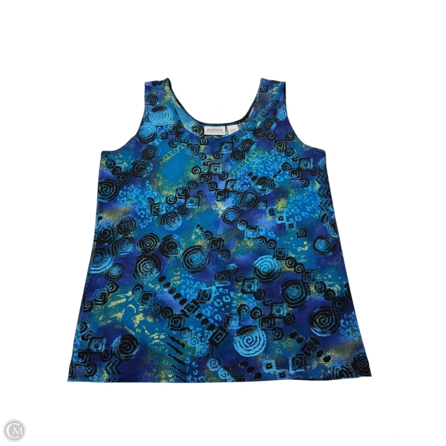 Top Sleeveless By Chicos In Blue, Size: L
