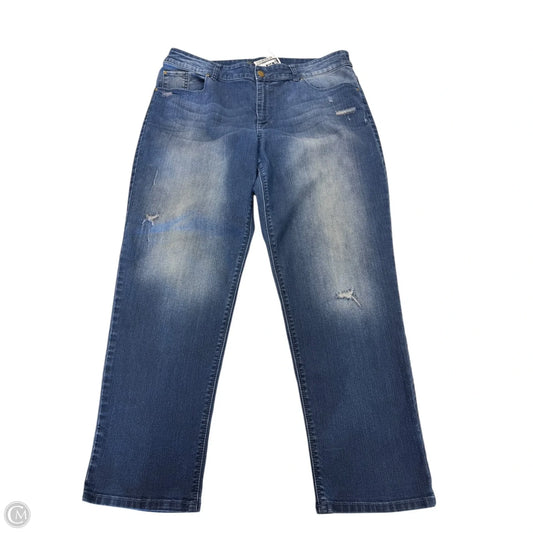 Pants Cropped By Chicos In Blue, Size: Xl