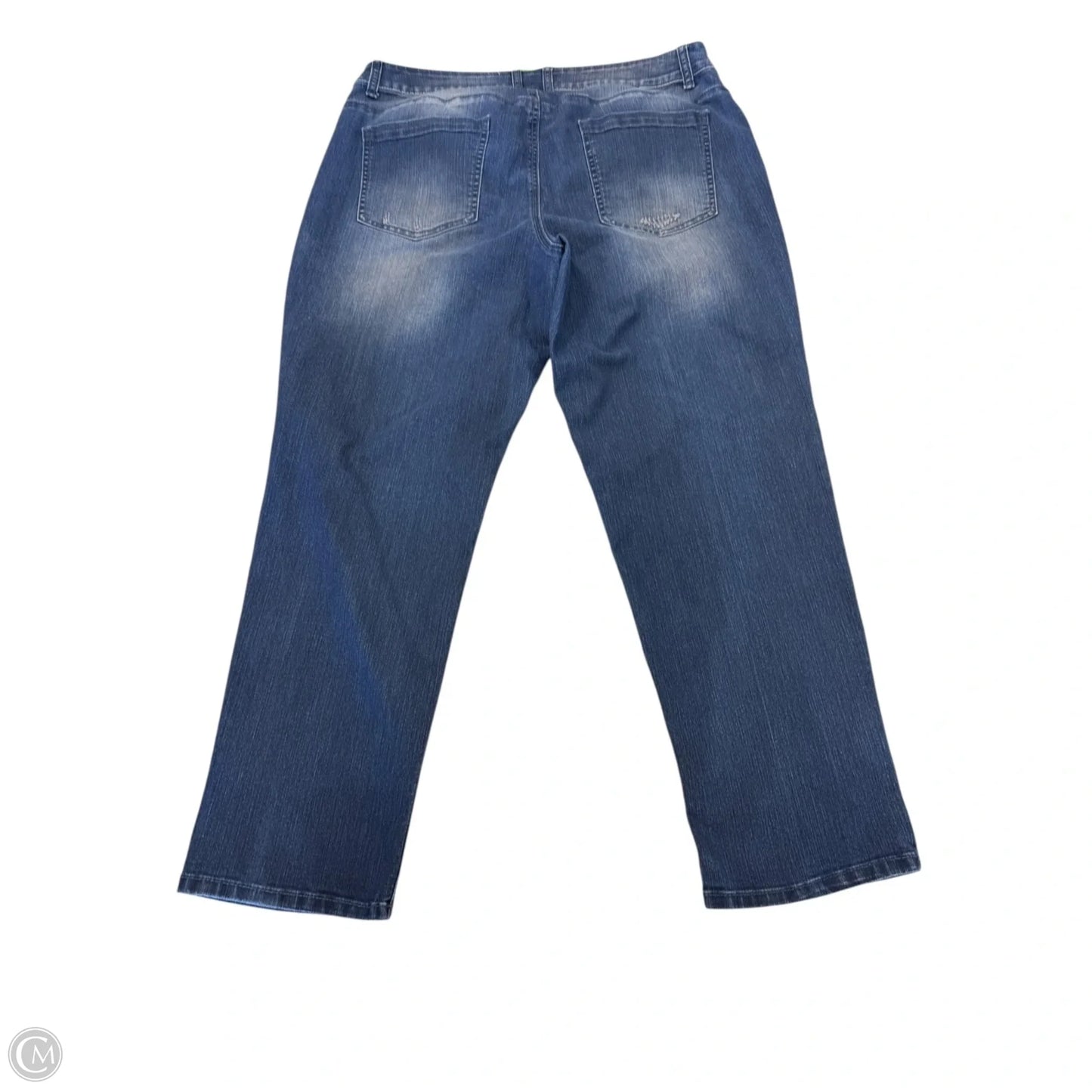 Pants Cropped By Chicos In Blue, Size: Xl