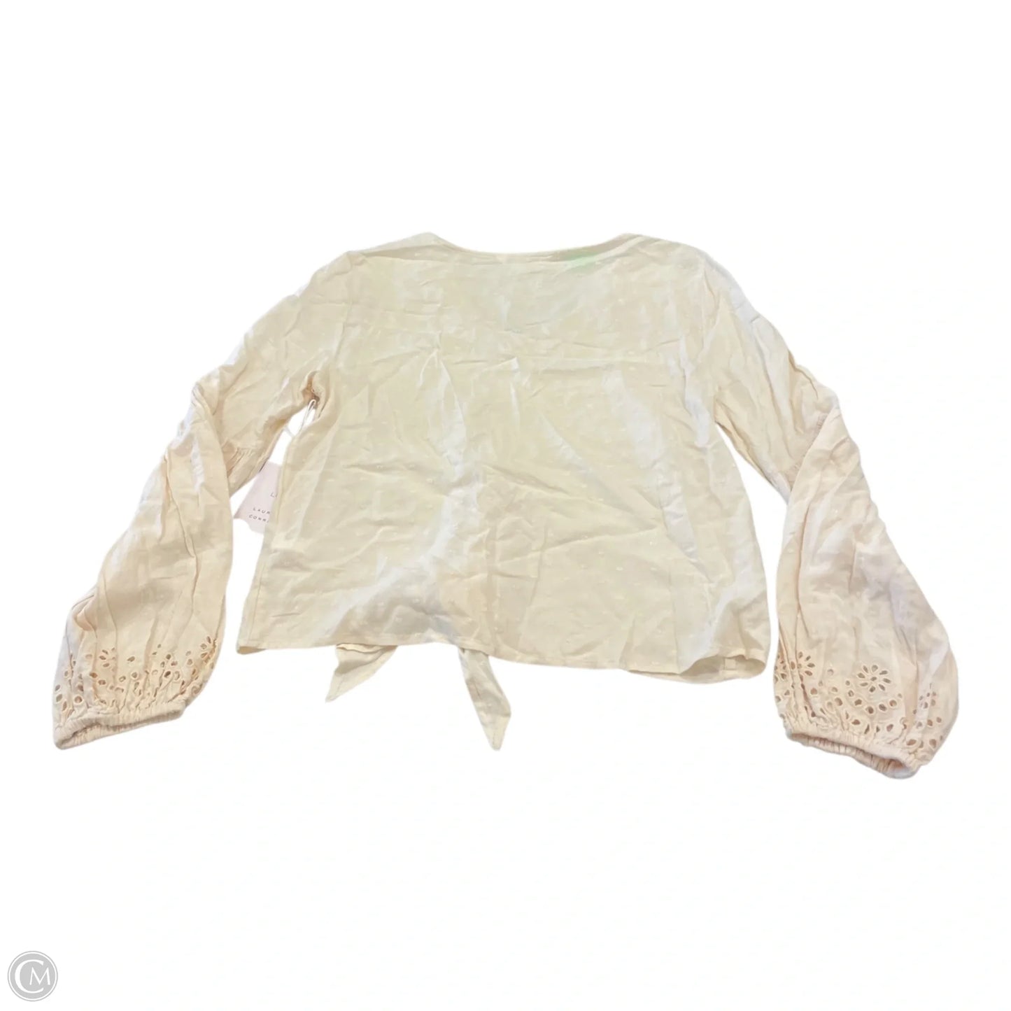 Top Long Sleeve By Cmc In Cream, Size: Xs