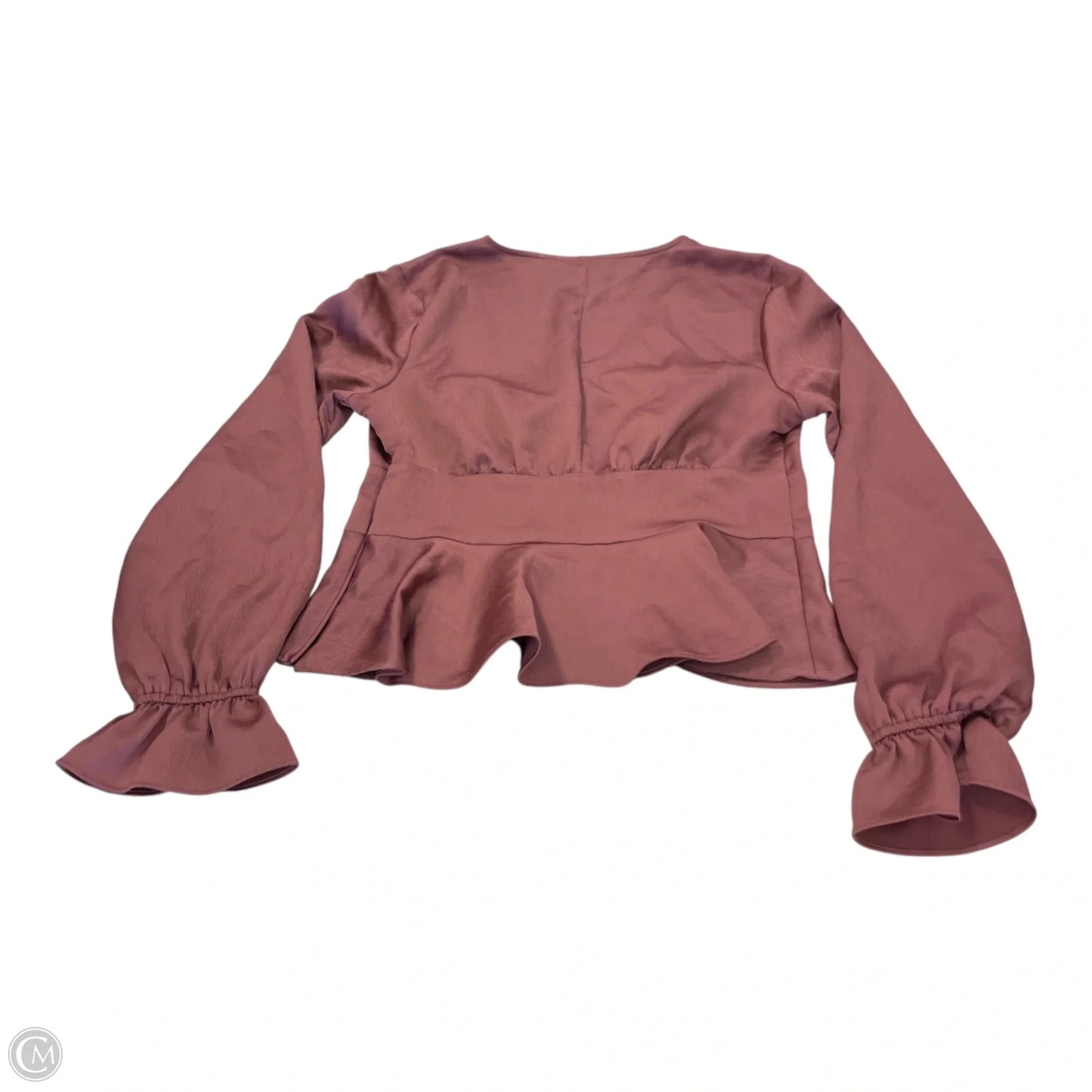 Top Long Sleeve By Express In Maroon, Size: M