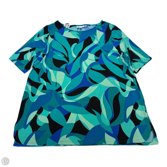 Top Short Sleeve By Chicos In Multi-colored, Size: Xl