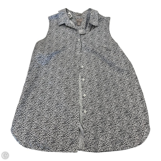 Top Sleeveless By Chicos In Animal Print, Size: L