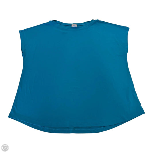 Top Short Sleeve By Chicos In Teal, Size: 2x