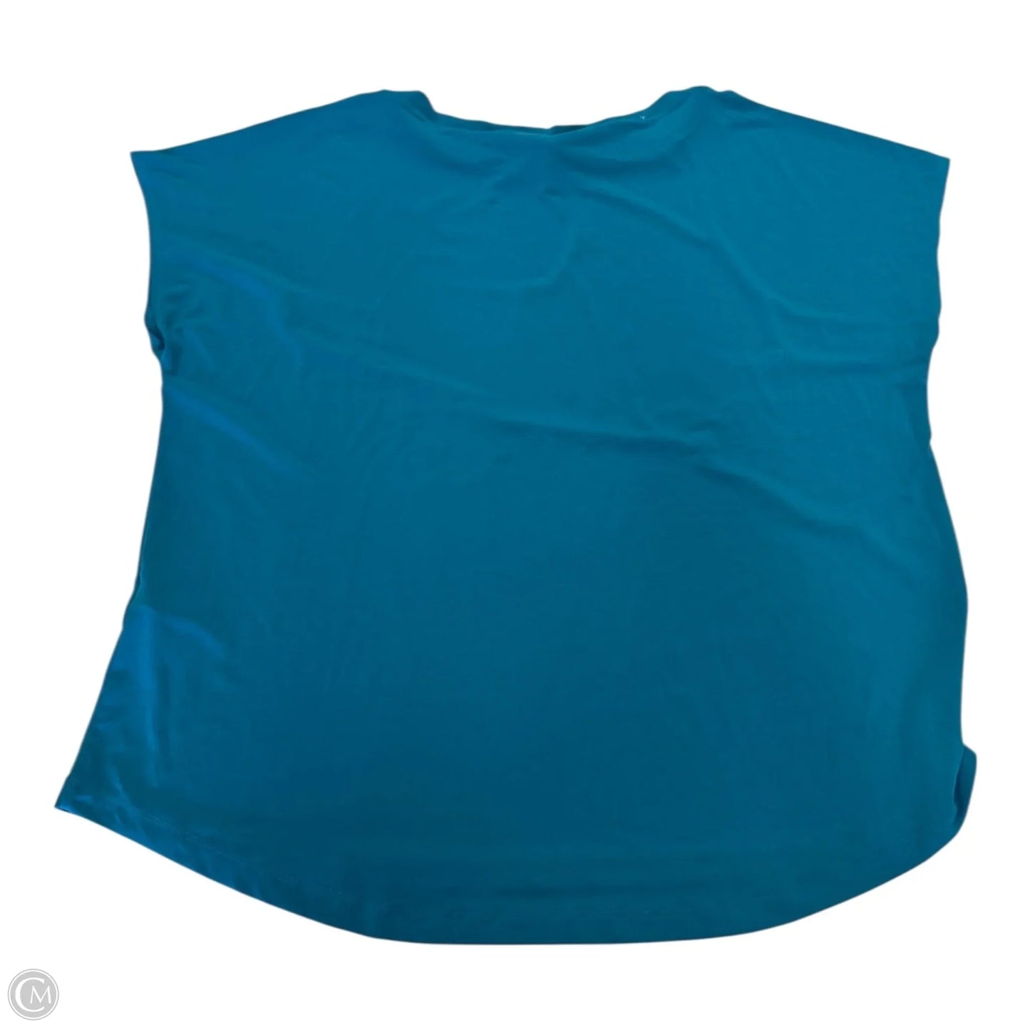 Top Short Sleeve By Chicos In Teal, Size: 2x