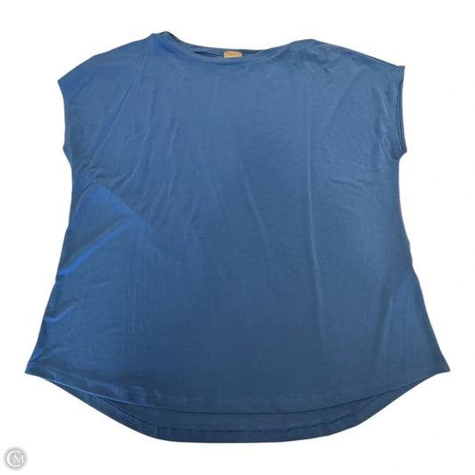 Top Short Sleeve By Chicos In Blue, Size: 2x