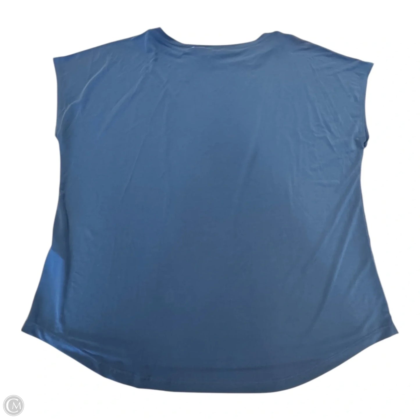 Top Short Sleeve By Chicos In Blue, Size: 2x