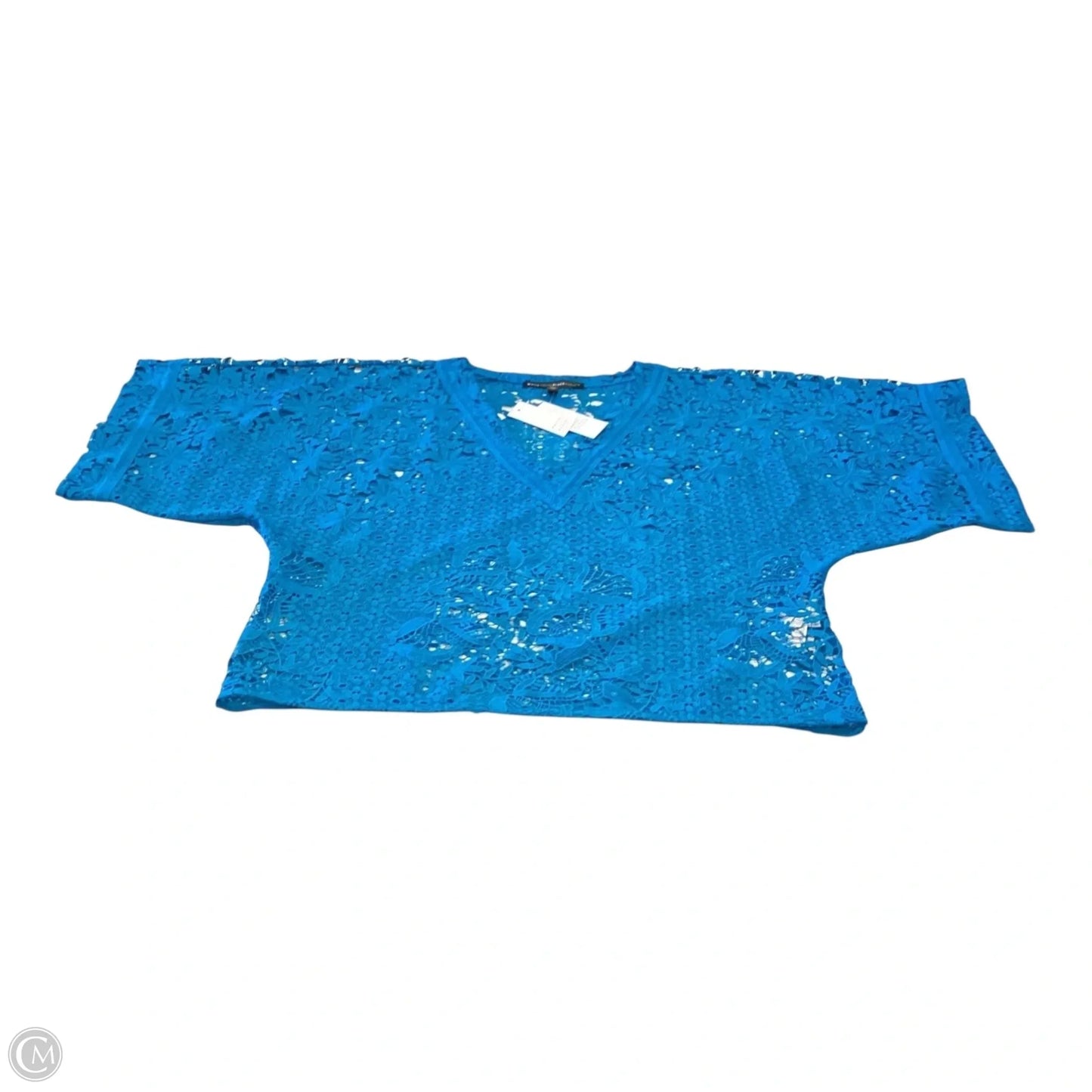 Top Short Sleeve By White House Black Market In Blue, Size: M