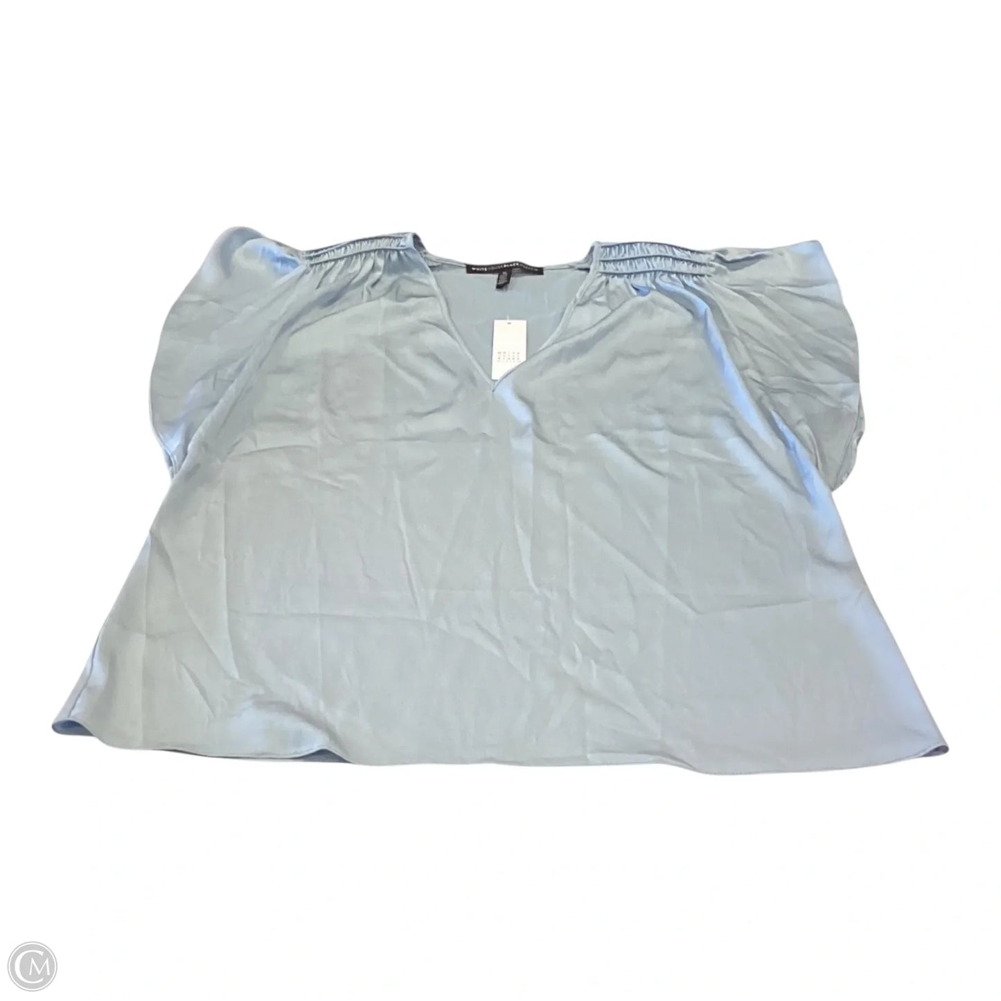 Top Short Sleeve By White House Black Market In Blue, Size: M