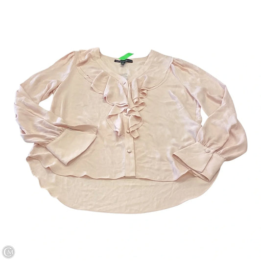 Top Long Sleeve By White House Black Market In Pink, Size: S