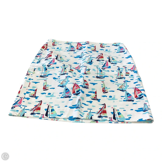 Skirt Mini & Short By Talbots In Blue & White, Size: 6