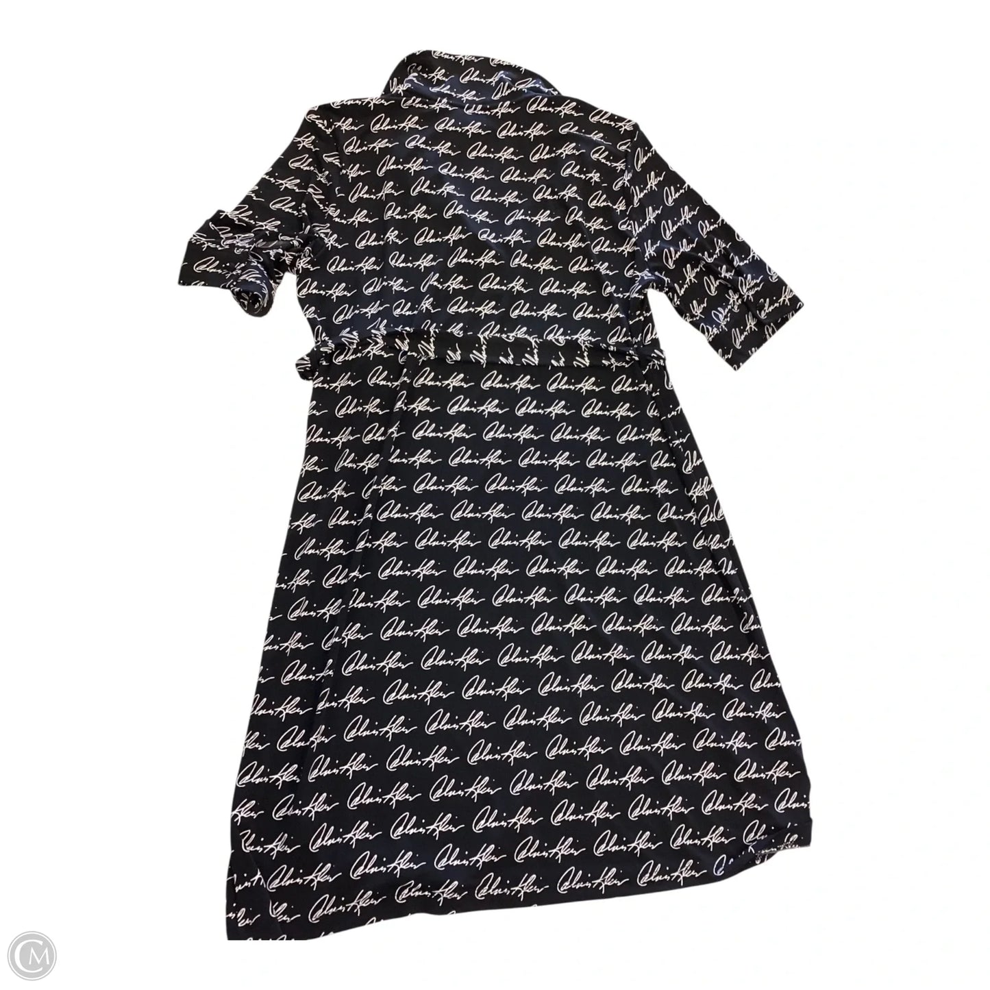 Dress Casual Short By Calvin Klein In Black & White, Size: 14