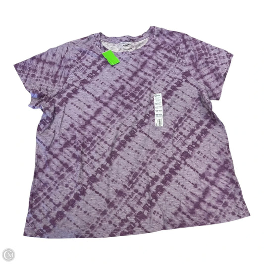 Top Short Sleeve By Sonoma In Purple, Size: Xxl