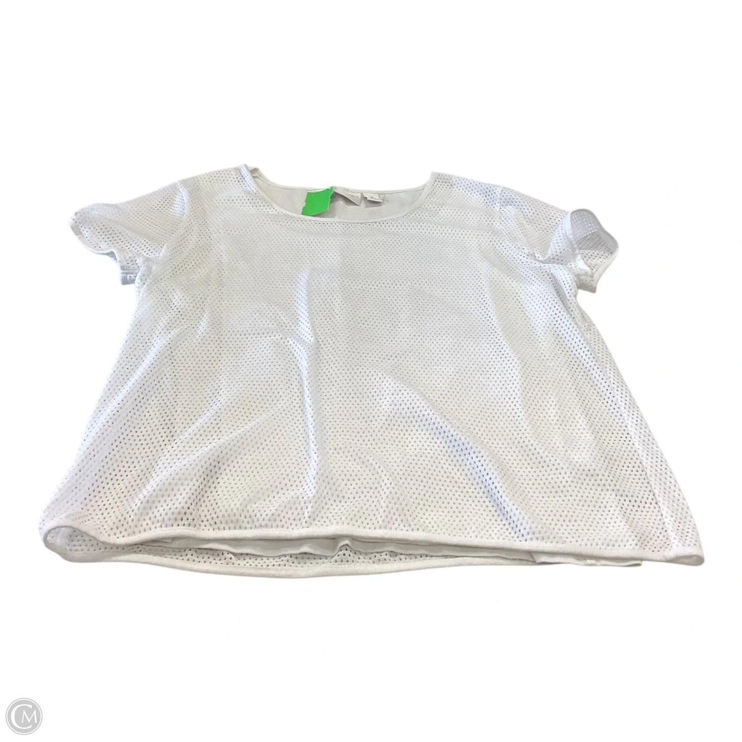 Top Short Sleeve By Chicos In White, Size: Xxsp