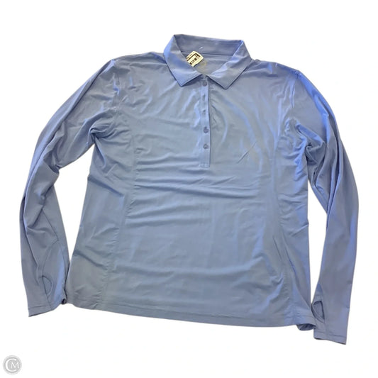 Top Long Sleeve By Cmc In Blue, Size: Xl