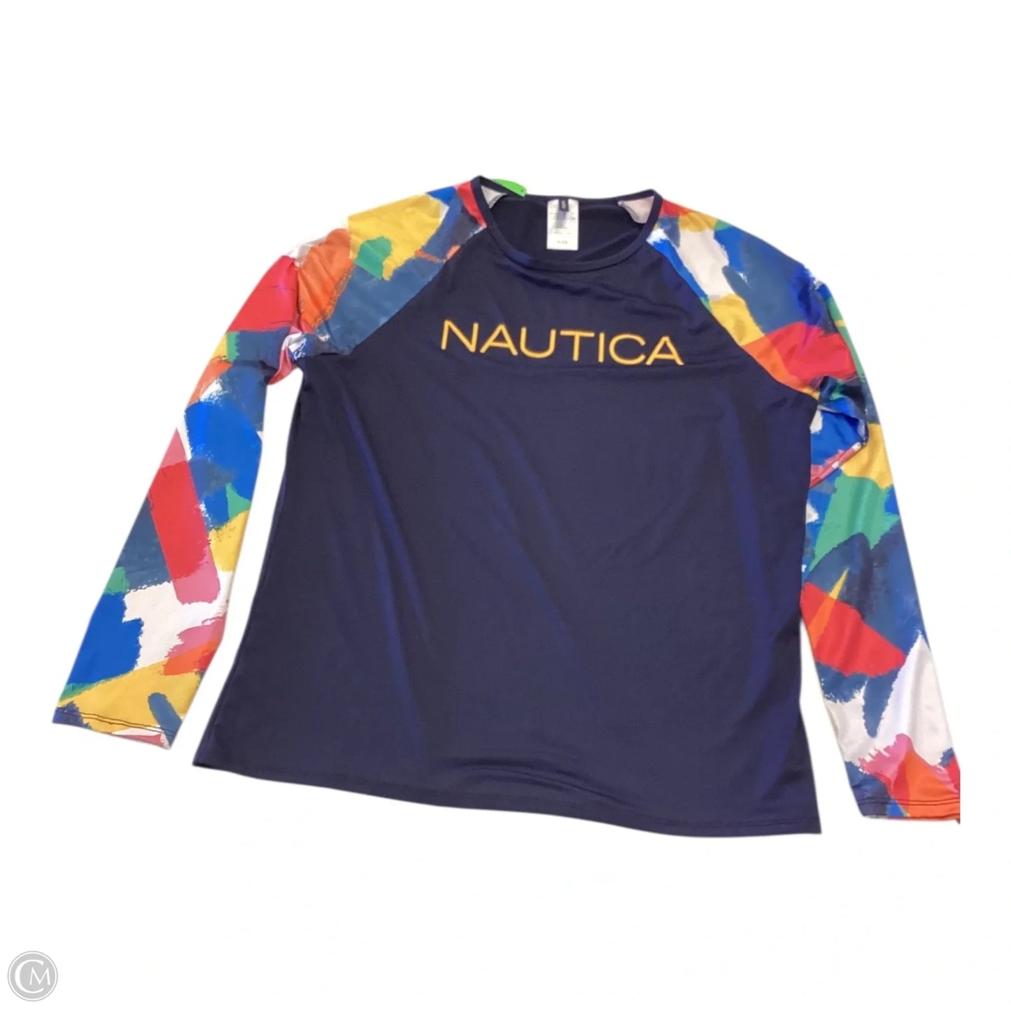 Top Long Sleeve By Nautica In Navy, Size: Xl