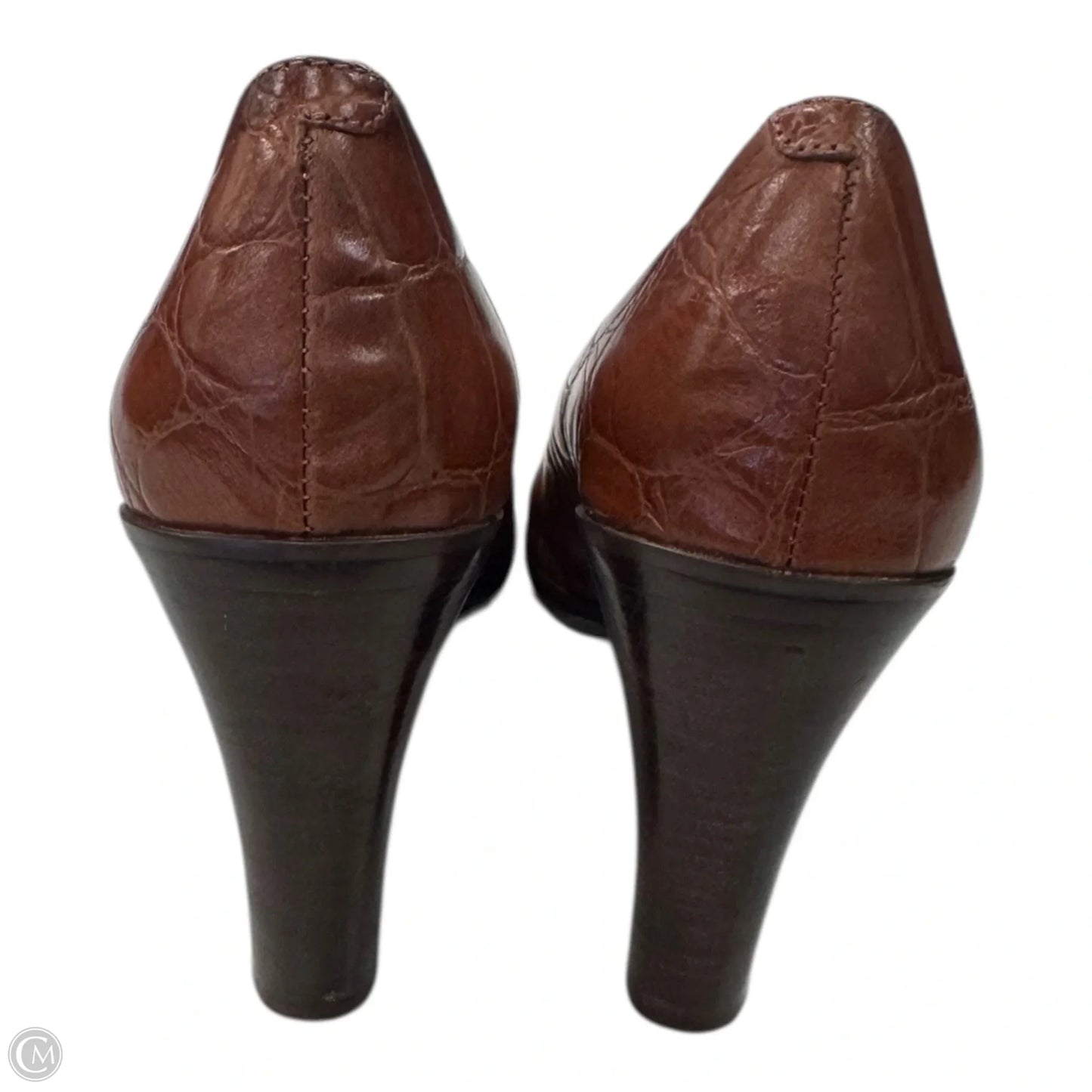 Shoes Heels Block By Nine West In Brown, Size: 7.5