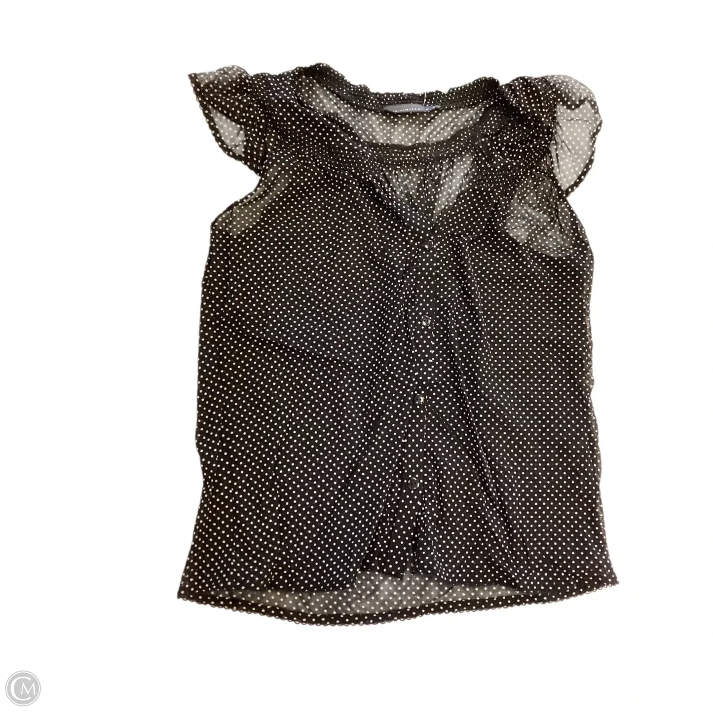 Top Short Sleeve By Limited In Polkadot Pattern, Size: M