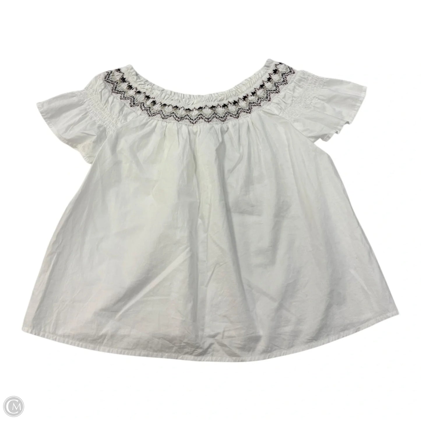 Top Short Sleeve By Old Navy In White, Size: S