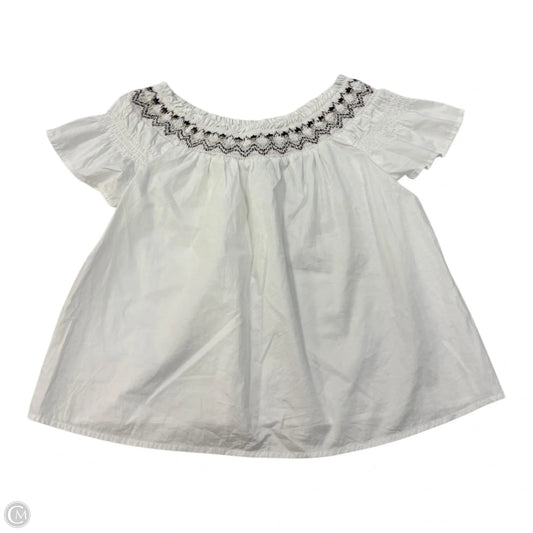 Top Short Sleeve By Old Navy In White, Size: S