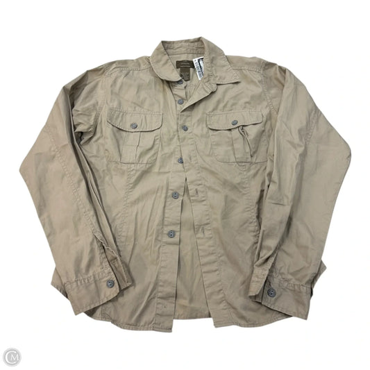 Top 2pc 3/4 Sleeve By Calvin Klein In Tan, Size: M