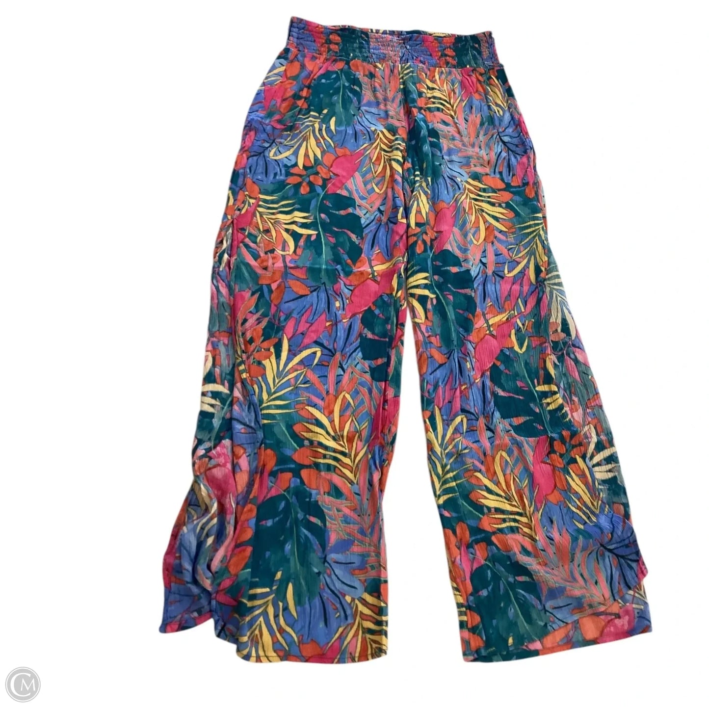 Pants Lounge By Kona Sol In Tropical Print, Size: M