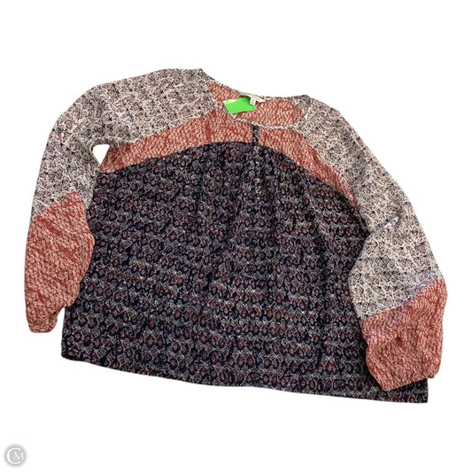 Top Long Sleeve By Lucky Brand In Multi-colored, Size: M