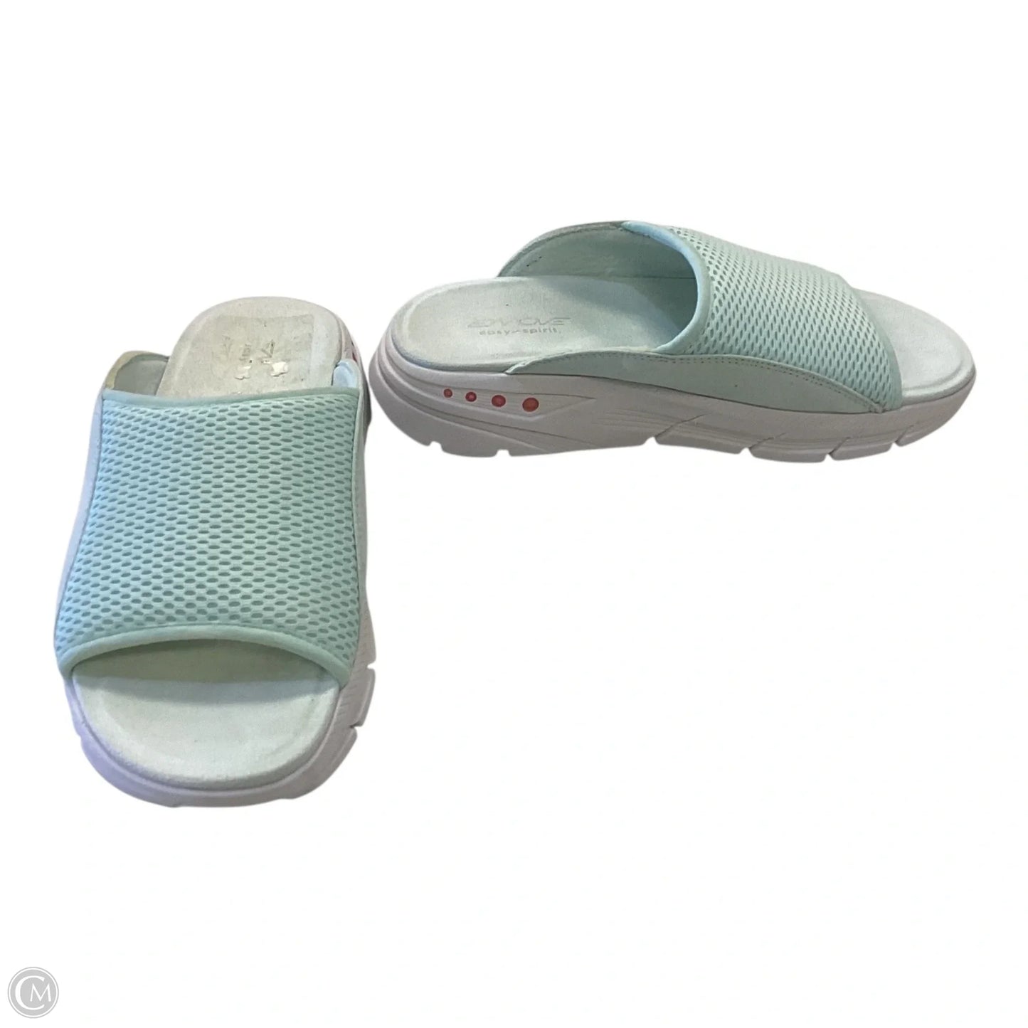 Shoes Heels Wedge By Easy Spirit In Green, Size: 8.5